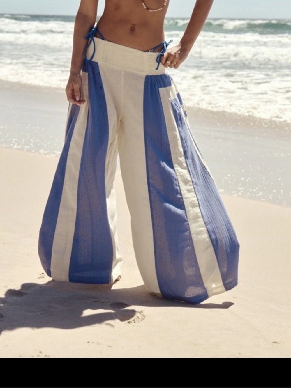 Free people ladies Liora wide leg pants size large